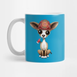 Cute Chihuahua Puppy Firefighter Mug